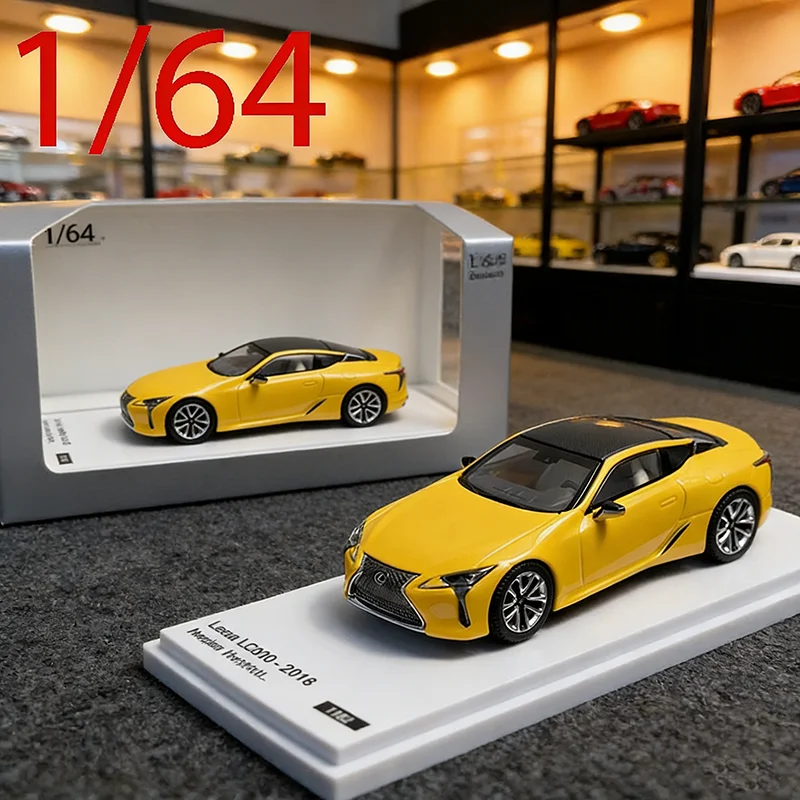 

AR Box Diecast 1/64 Scale Lexus LC500 Sports Car Model Alloy Lexus LC500 Play Vehicles Collectible Toys for Boys Original Box