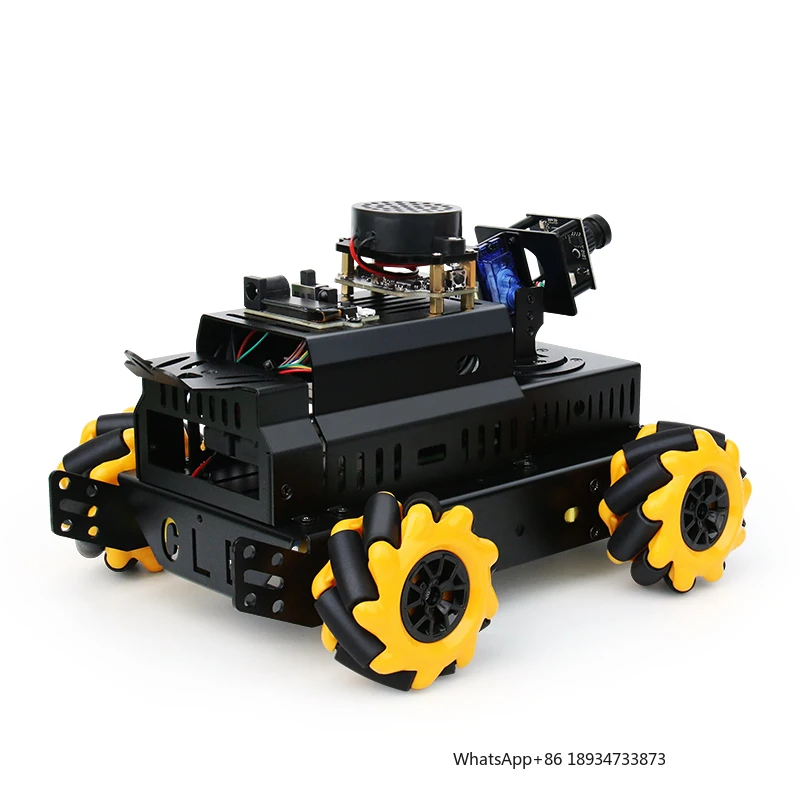Raspberry Pi 5 4GB Small Car AI Large Model Voice Recognition Wheeled Robot Vision Visual Identification Embodied RPIAIBOT