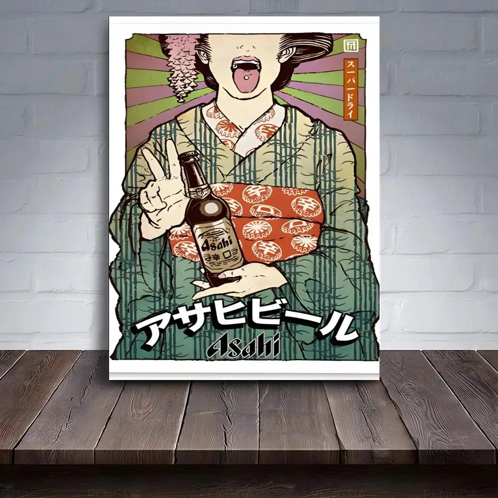 Japan A-Asahi Beer Poster PC Hot Poster Art HD Canvas AAA Advanced Aesthetic Printing Paper Wall Art For Living Room Home Decor