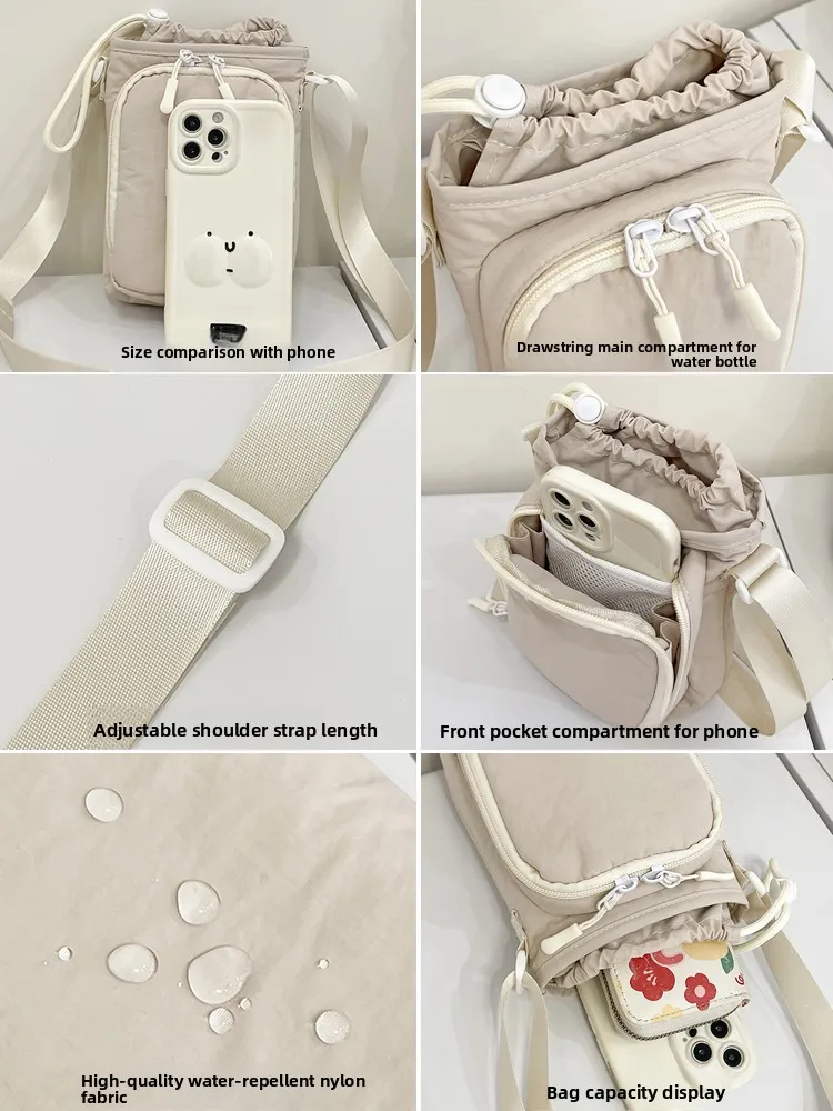 Nouveau 2025 sac à bandoulière pour femmes sac de bouteille d'eau isolé Portable Sports de plein air voyage sac de marche pour bébé sac de téléphone Portable