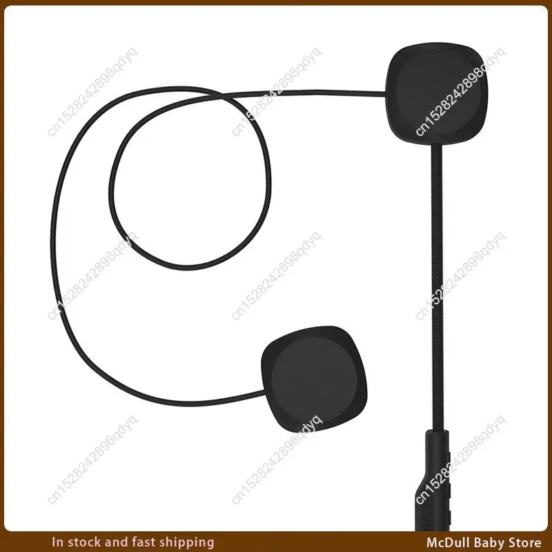 ABJA-Auricolare per casco da motociclista Bluetooth 5.0 Musica stereo Batteria a lunga durata Rispondi automatici delle chiamate in arrivo