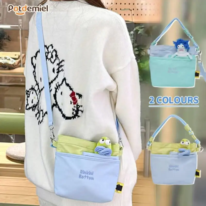 Kawaii Spongebob Plush Crossbody Bag Different Funny Face Designs Soft Fluffy Cartoon Shoulder Bag Casual Daily Bag for Girls