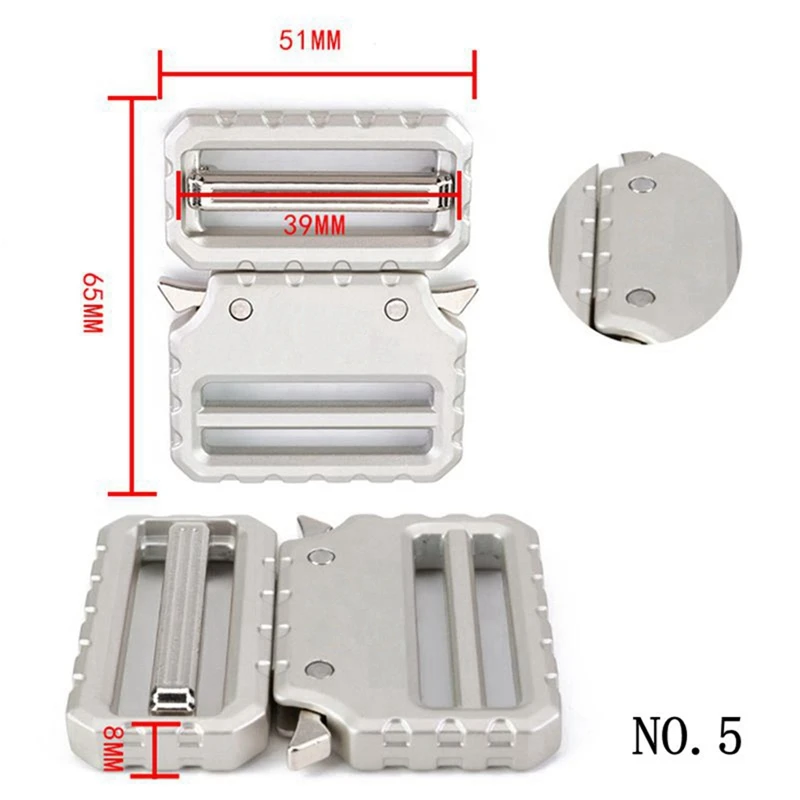 25/32/38/50/52mm Taktische Gürtelschnalle Schnellverschluss Zubehör Metall-Verschluss für Herrengürtel Taschen Ersatzschnalle DIY Gürtel Tasche