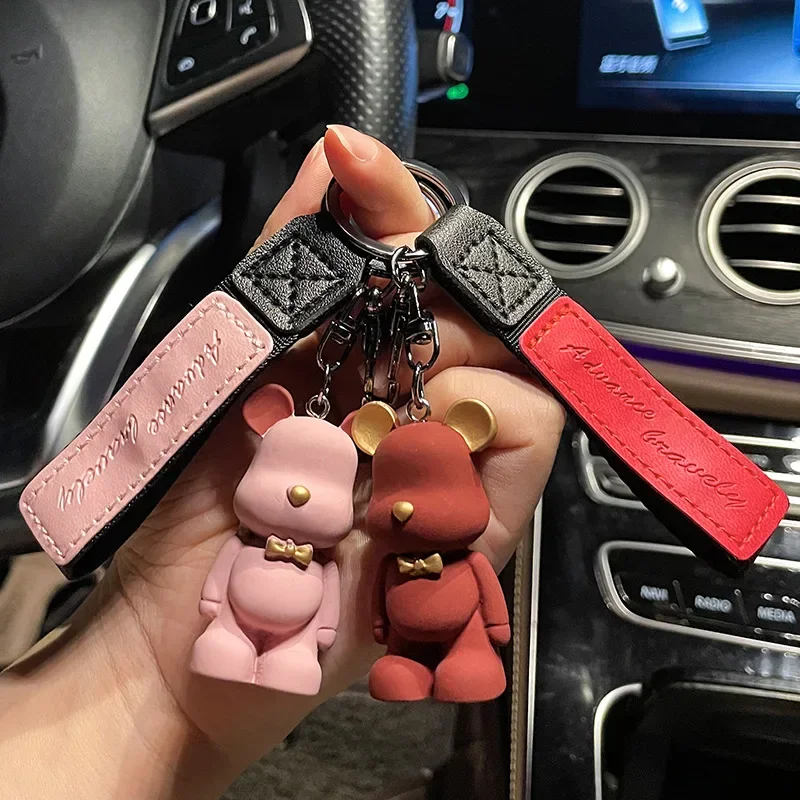 قلادة سلسلة مفاتيح ذات طابع ثلاثي الأبعاد رائعة ومبتكرة من Miniso هدية صغيرة