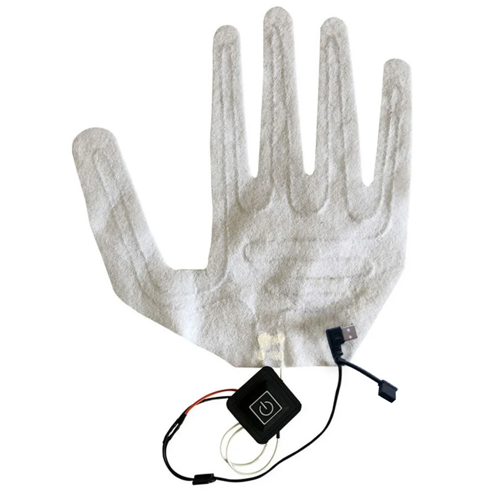 USB Heated Gloves Five-Finger Electric Heating Film for Winter Fishing Hunting