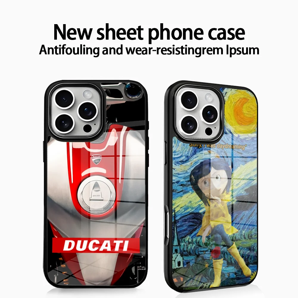 

Motorcycle D-Duca-tiess Phone Case For IPhone16 15 14 13 12 11 Pro Xs Max Mini XR X 7 8 Plus Luxury Mirror Hard Funda