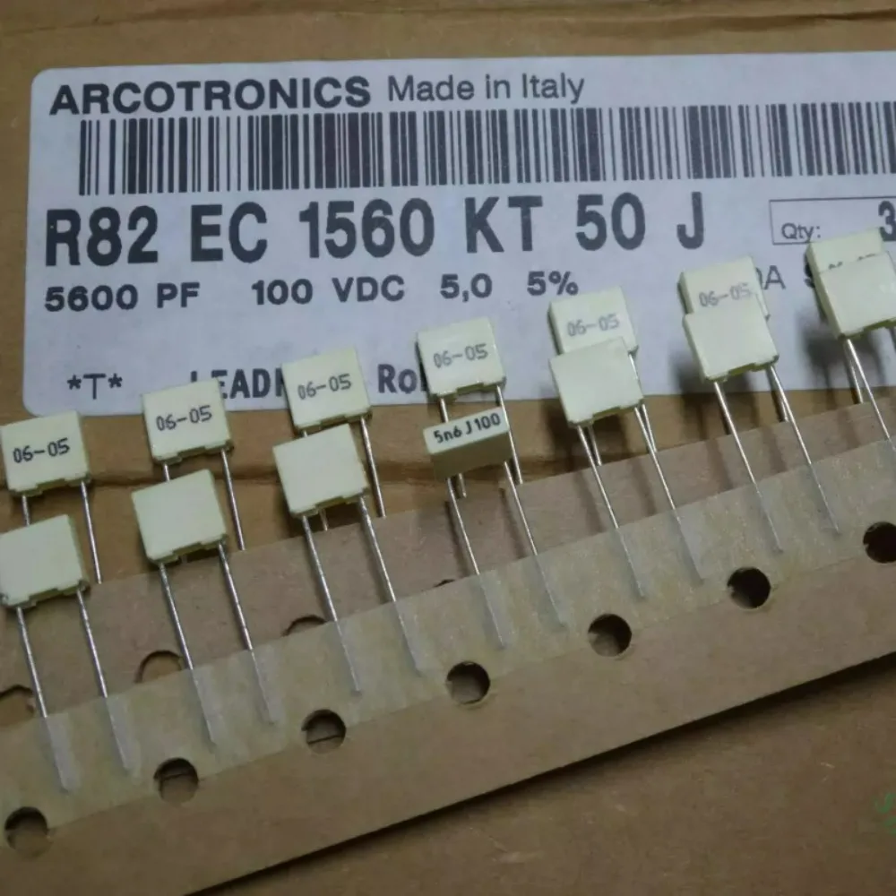 

20pcs/lot AV R82 0.0056uf/100V 5.6nf 5600pf 5n6 562 Brand New 5mm Film Capacitor R82EC1560KT50J