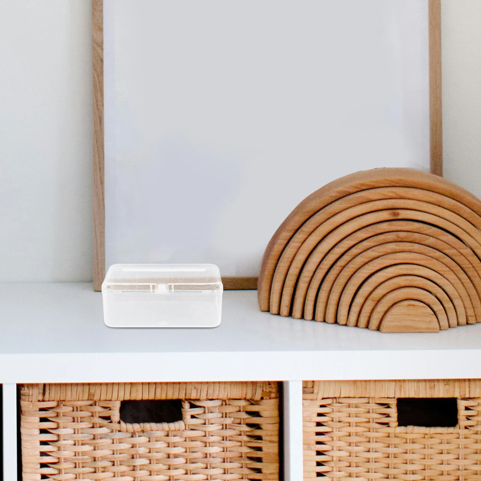 

Transparent Storage Box Rectangular Clear Plastic Container Small Organizer Stackable Bins For Home Office Parts