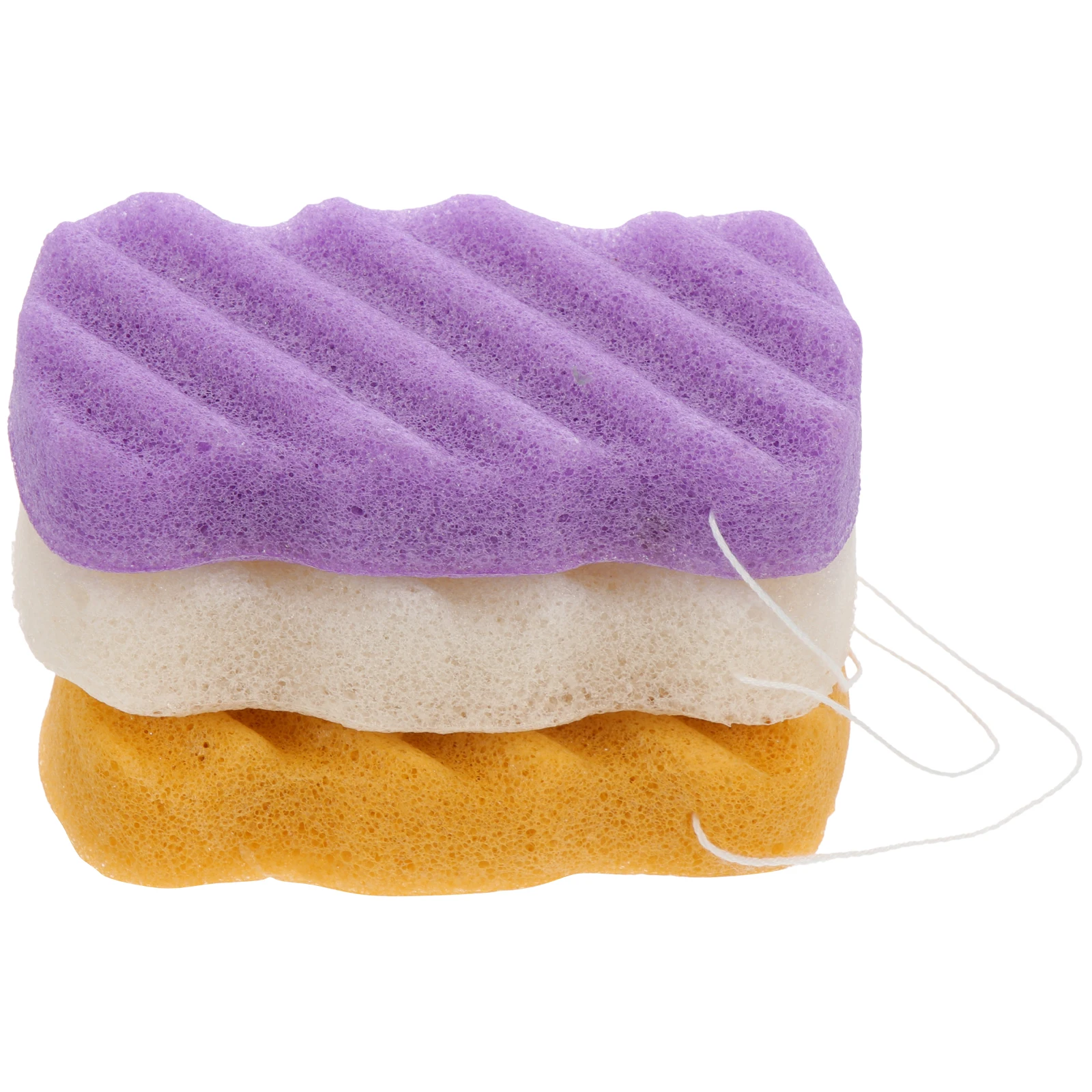 

3pcs Facial Sponges Washing Sponge Gentle Exfoliating Cleansing Tool For Sensitive Skin Travel Use Bath Sponge Portable