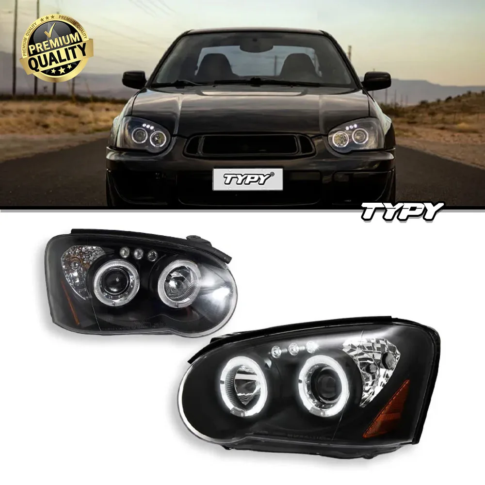

Автомобильные фары для Subaru lmpreza 2004-2005, обновленная фара, модифицированная для нового DRL, динамический указатель поворота, светодиодная фара, автоаксессуары