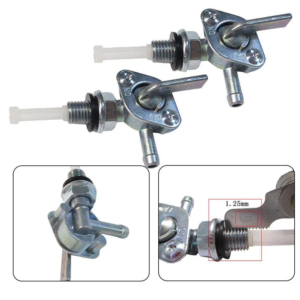 Gas Tank Fuel Switch Assembly Valve Pump Tap Petcock 1.25 Thread Pitch For Gasoline Generator Engine Oil Tank Generator Parts