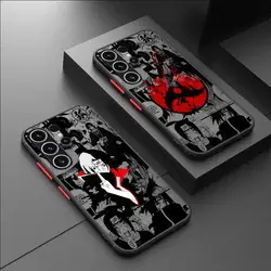 Narutos-ITACHIs Matte Case For Samsung Galaxy S24 S22 S23 S20 S21 FE S10 Plus Capa Note 20 Ultra 10 Lite Phone Fundas