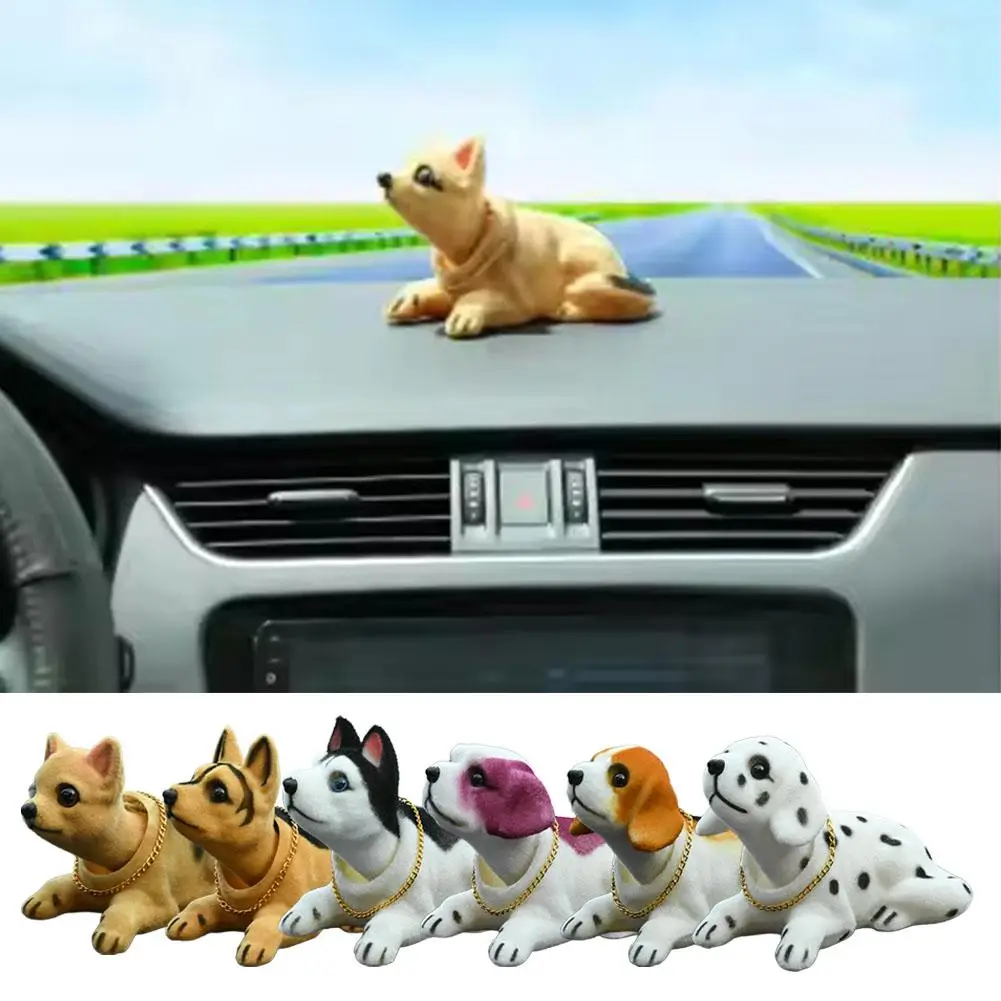 Car Doll Husky Beagle St Bernard Shepherd Shake Head Gifts Interior Dog Accessories Cute Decoration Auto Creative K9X9