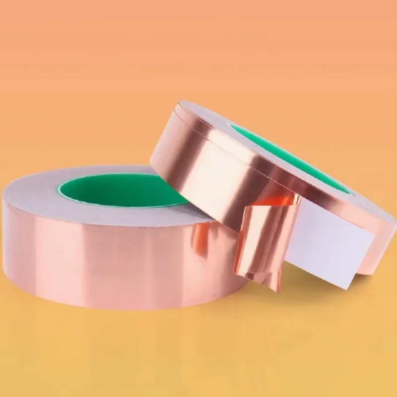

Copper Foil Sheet Conductive Tape Screening Standard Adhesive EMI Shielding For Guitar Slug And Snail Barrier 3mm To 50mm Wide