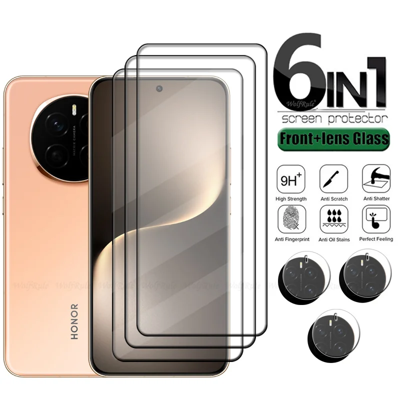 6-in-1 For Honor Magic 7 Glass Huawei Honor Magic 7 Tempered Glass HD 9H Full Cover Screen Protector Honor Magic 7 Lens Glass