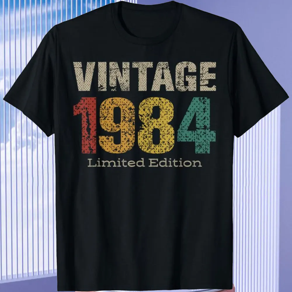 Vintage 1974 Limited Edition 100% Cotton T Shirt  40 Year Old Gifts Vintage 1984 Limited Edition 40th Birthday T-Shirt Clothes