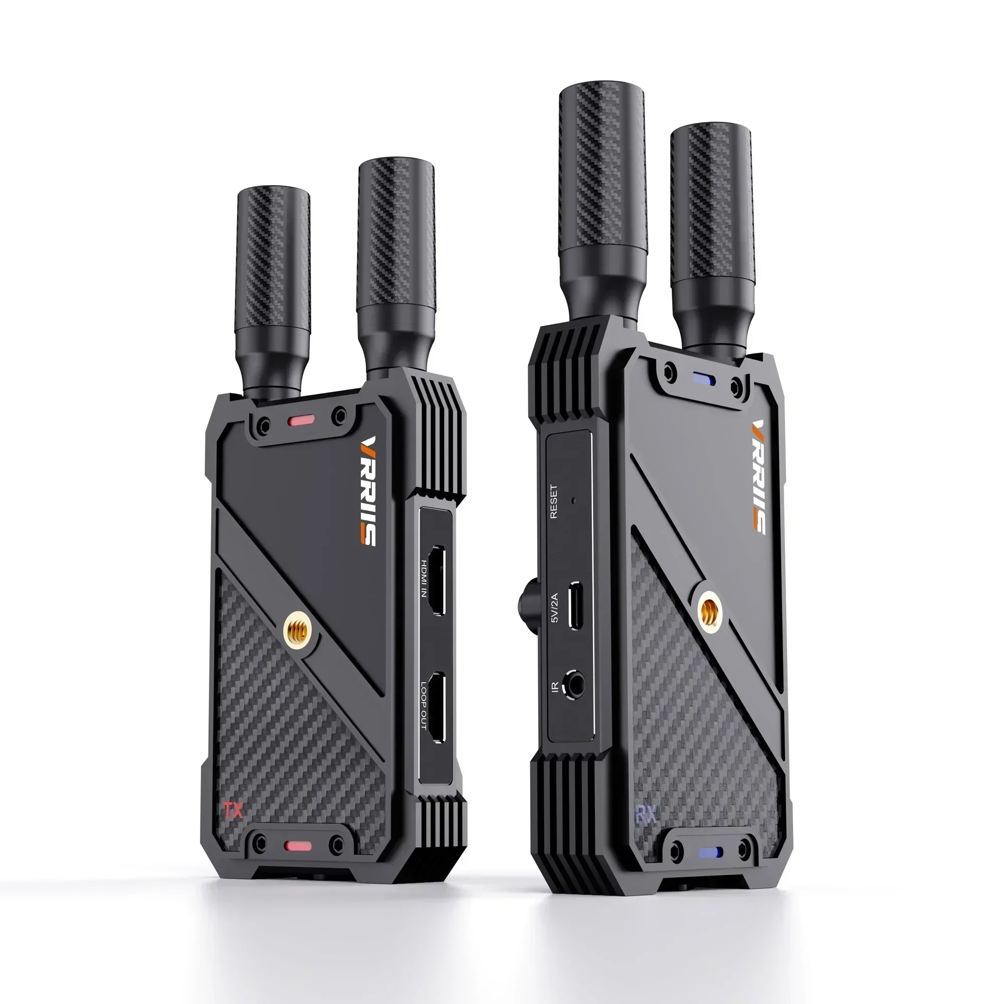 400m Wireless Video Transmission System Dual HDMI Extender Transmitter and Receiver Display Suppot Camera Live Streaming Battery