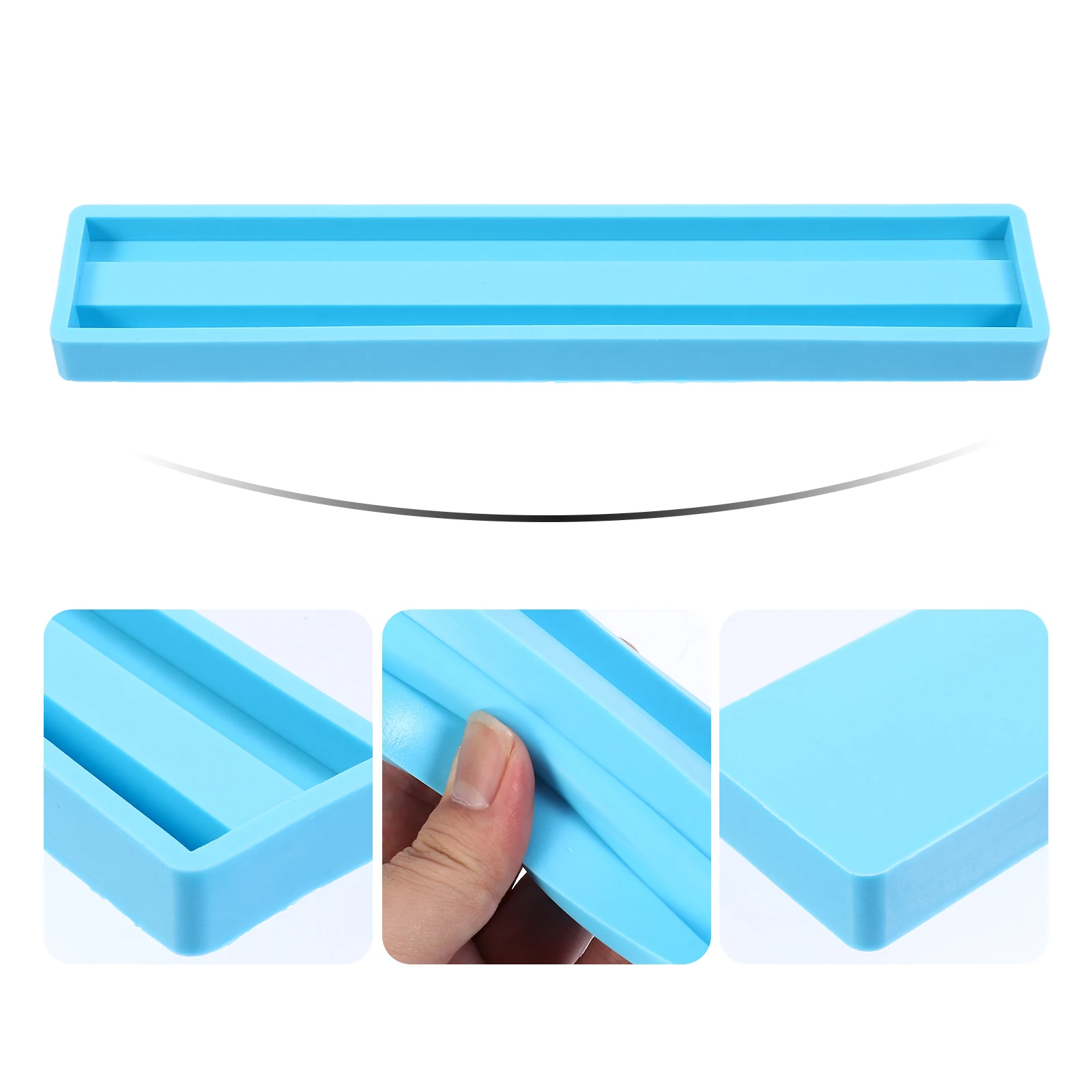 DIY Domino Opslag Stand Mold Flexibele Siliconen Hars Gietvorm voor Domino Rack Organizer Houder Art Craft Supplies