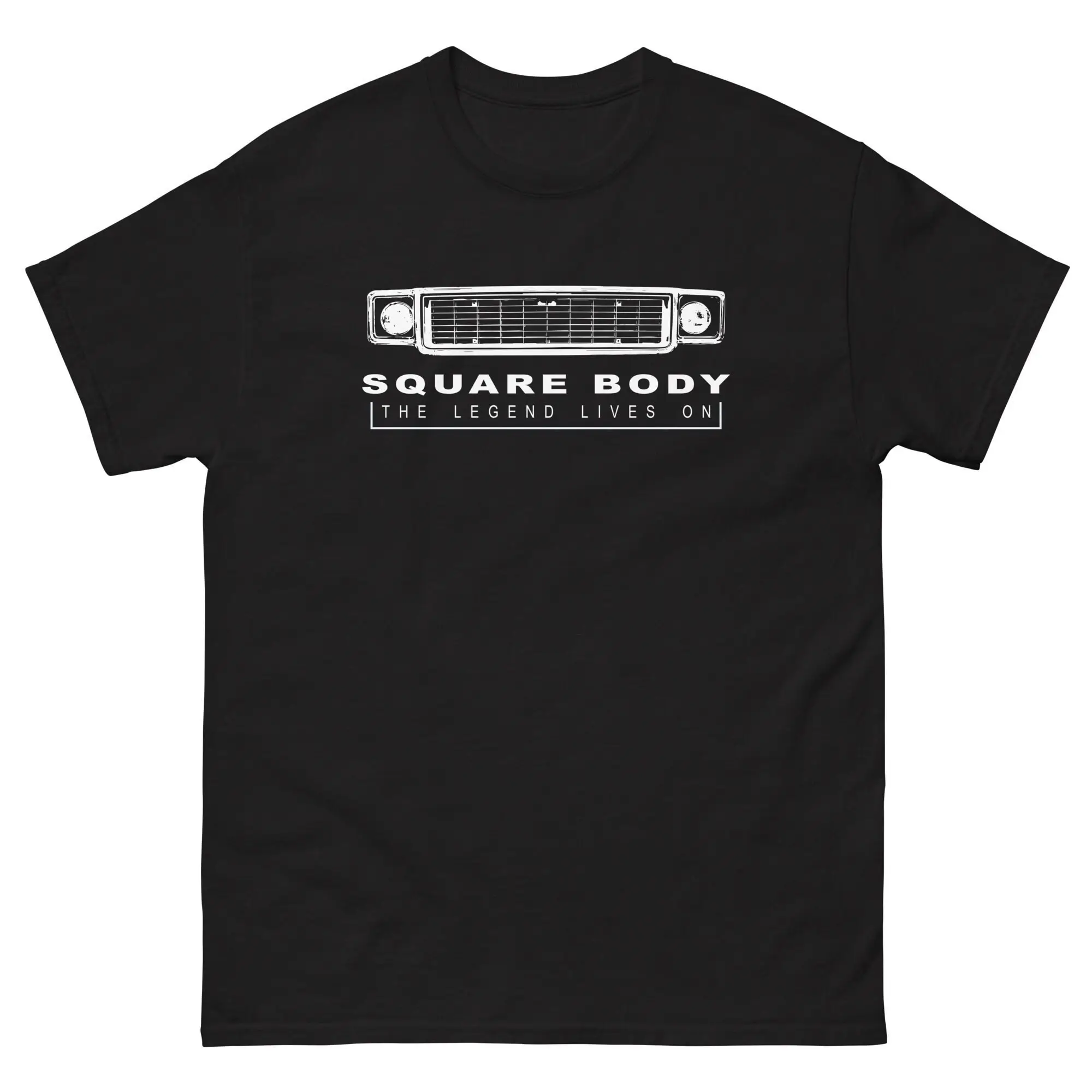 Square Body Truck T Shirt Mens Squarebody C10 K10 Round Eye 70'S Classic Vehicle Grille Enthusiasts Legends Never Die