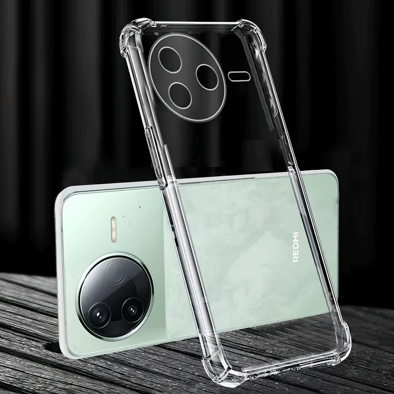 

Прозрачный чехол для телефона Xiaomi Poco F7 Pro F7, ультрамягкий силиконовый чехол из ТПУ для Xiaomi Poco F7, прозрачный чехол на заднюю панель