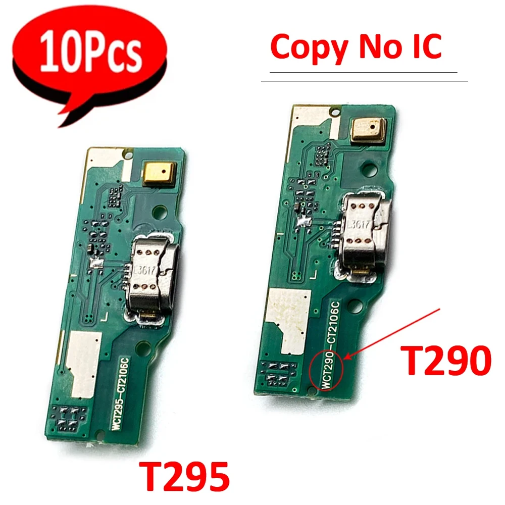 10Pcs，NEW USB Power Charging Connector Board Plug Port Dock Flex Cables Replacement For Samsung Tab A 8.0 2019 SM-T290 T290 T295