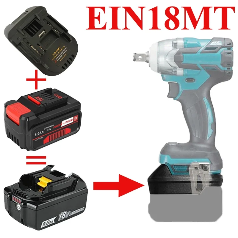 파크사이드 배터리 어댑터 EIN18BS EIN18MT EIN18DL EIN18PAR 용 Makita 용 Bosch 용 18V 리튬 배터리 용