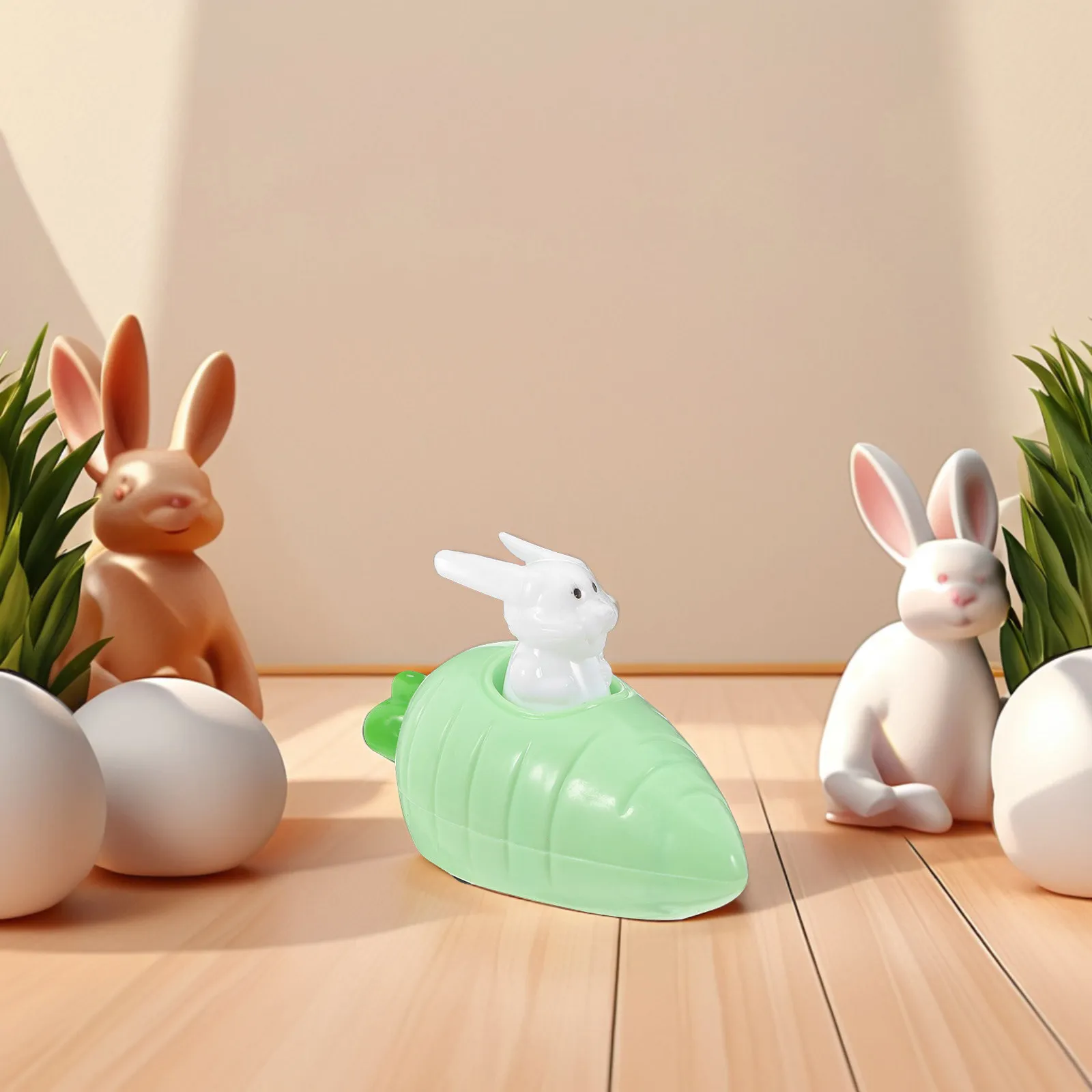 

Набор из 12 машинок на фрикционном приводе в форме моркови и кролика, мини-машинки для детей, подарок для развития координации рук и глаз, наполнитель для пасхальных корзин