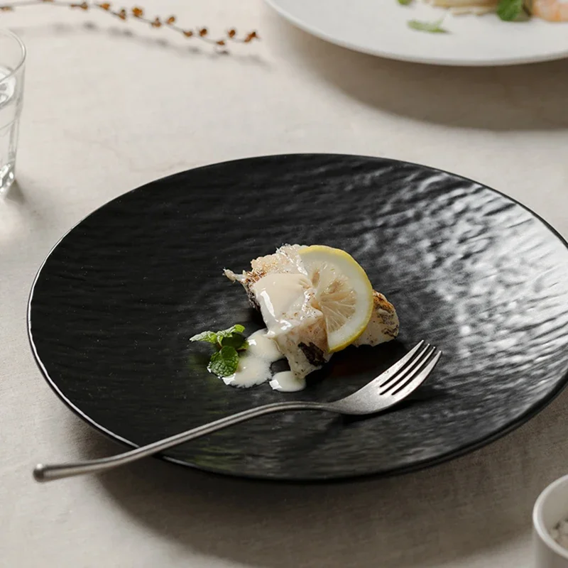 

Aesthetic Black Birthday Plate Set Wedding Japanese Sushi Kitchen Tableware Restaurant Pratos De Jantar Serving Tray Tableware