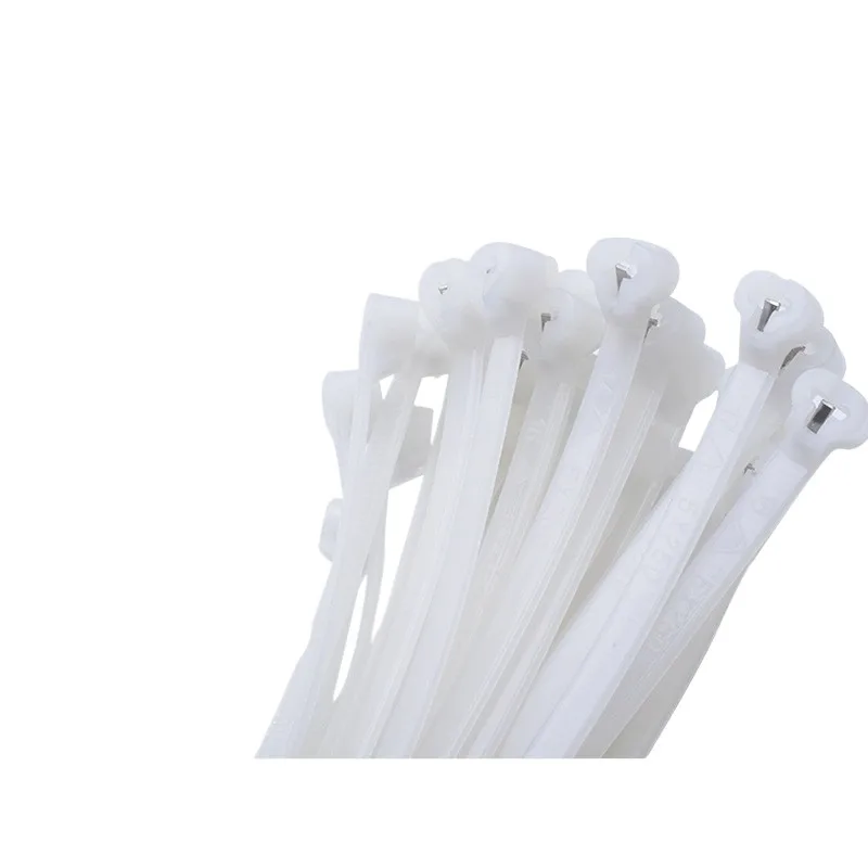 

Steel band buckle, metal pawl, plastic, black and white Marine stainless steel, iron teeth, embedded steel sheet cable tie