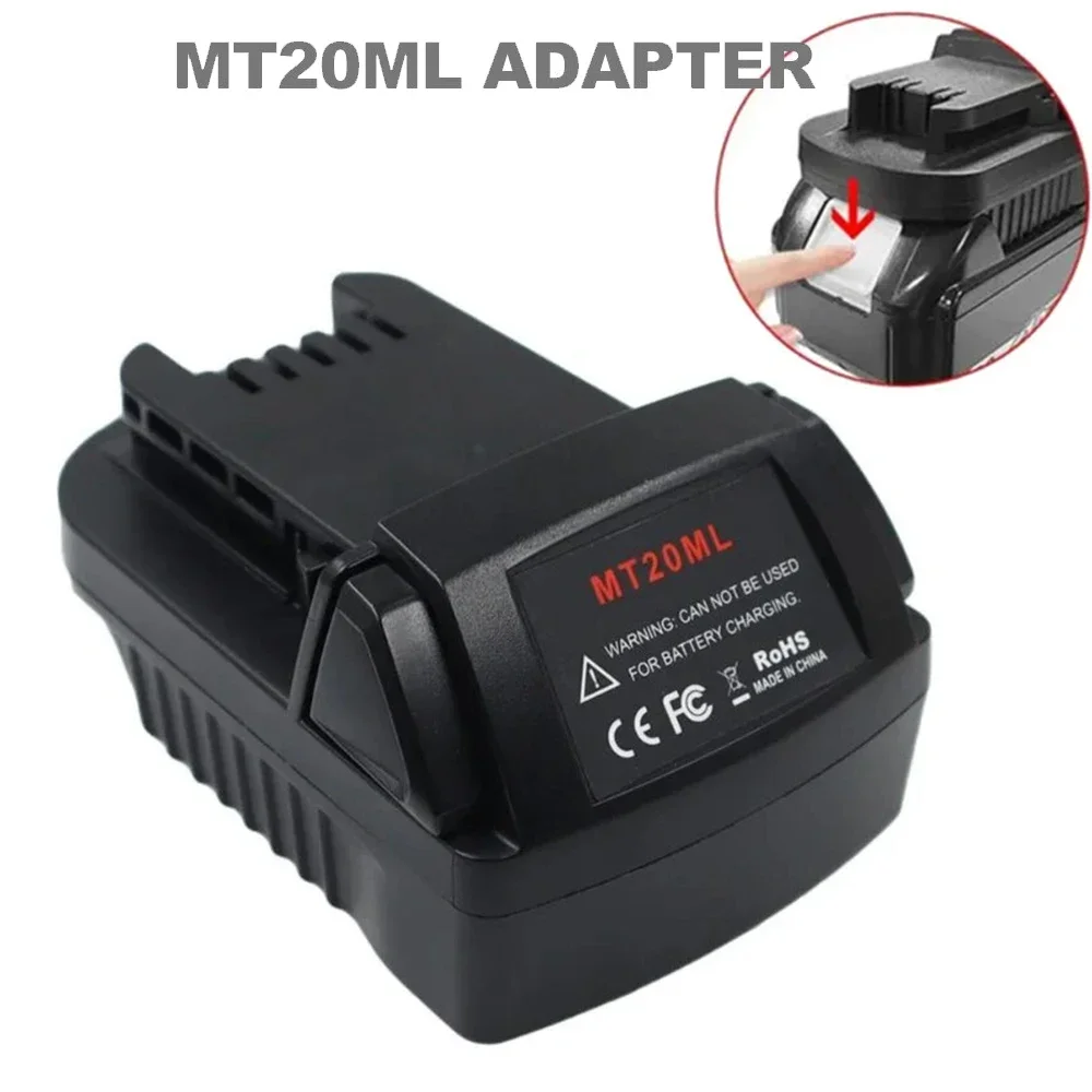 Nova atualização mt20ml adaptador de bateria para makita 18v bateria li-ion para milwaukee 18v para makita bl1860b/bl1860/bl1850b