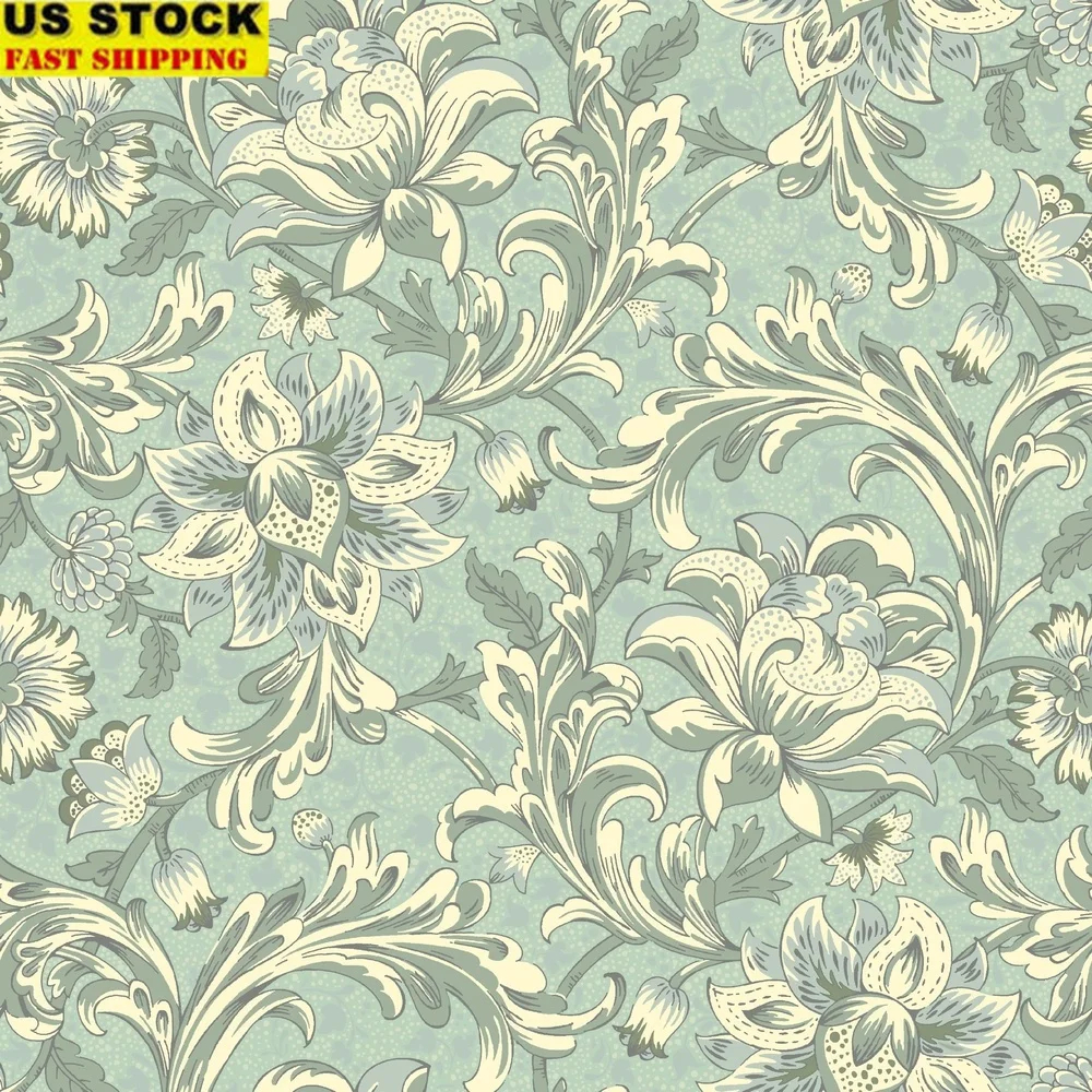 

Шпалери Jacobean с пейсли, самоклеящиеся бирюзовые виниловые обои, съемные, легко чистящиеся, домашний декор «сделай сам», 20,5 x 18 футов