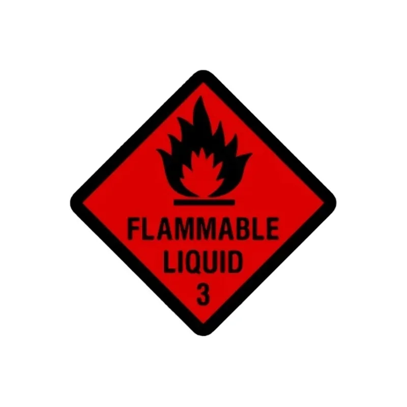 

Flammable Liquid Warning Sign Sticker for Truck tanker Warehouse wall package
