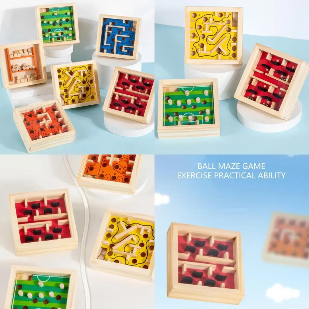 A5YC Marble Maze Balance Board เกมของเล่นสำหรับเด็กการเรียนรู้การศึกษาในช่วงต้น