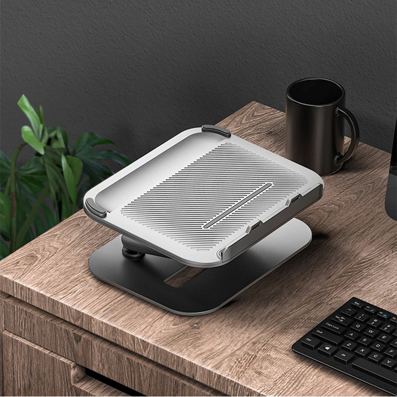Advanced Laptop Stand Aluminum Alloy Height Adjustable Holder Notebook Cooling Pads for Macbook Air Pro Lenovo Samsung Dell XPS
