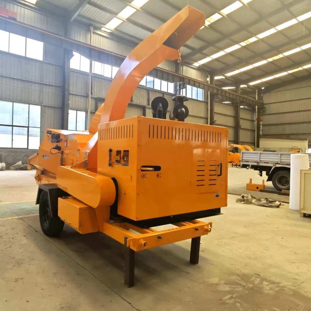 High Productivity Garden Machinery Drum Branch Grinder Wood Chipper Mulch Maker