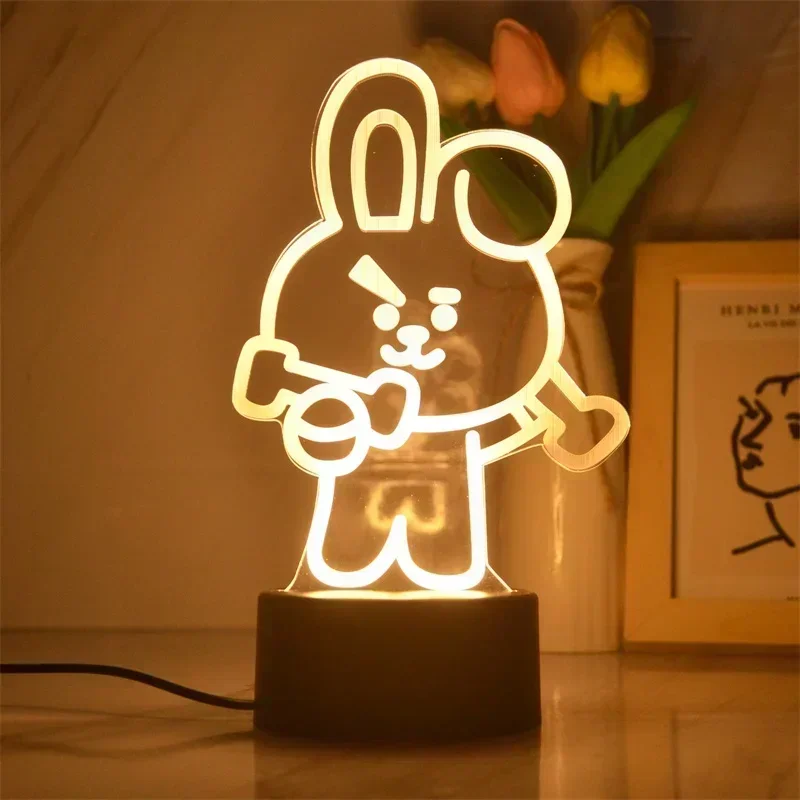 Sanrio Cartoon 3D Lâmpada, Kawali Kuromi Figura, Yugui Dog Figure Brinquedos, LED Table Night Light, Decoração para casa, Presentes de aniversário, Novo