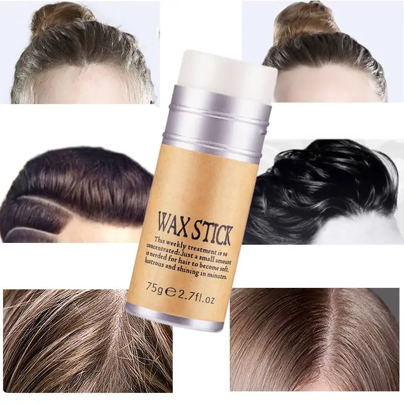 Haarwachsstift, Anti-Frizz, für Damen und Kinder, Wachsstift für Kanten, Baby-Haarwachs, Haarstab-Gel, langlebige Haar-Pomade-Creme für den Rücken