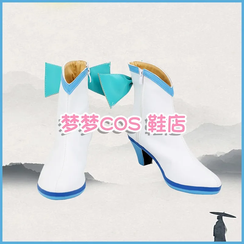 Pretty cura cura wink feminino cosplay sapatos aokaze nana cos jogo anime festa uniforme halloween jogar papel sapatos