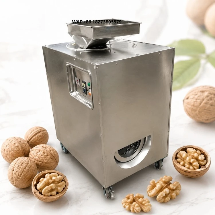 Factory Stainless Steel Walnut Pecan Shelling Machine Walnut Peeler Sheller Breaking Cracking Machine