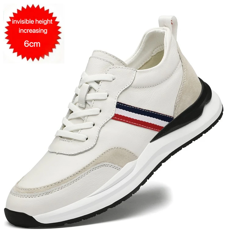 

2025 New Four Seasons Men's Casual Shoes 6cm-8cm Invisible Height-increasing Running Sports Outdoor Training Men's Casual Shoes