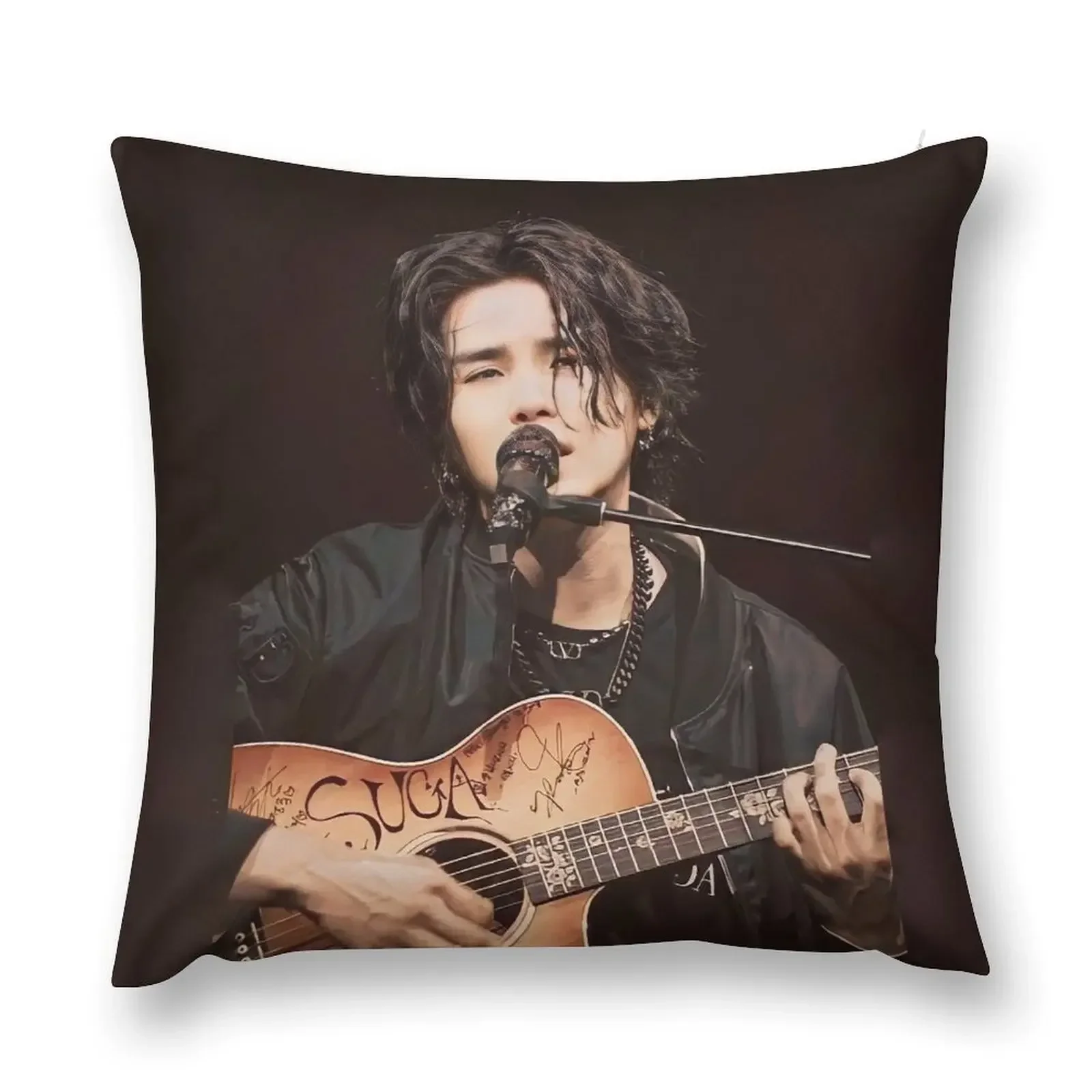 

Min Yoongi concert Throw Pillow Christmas Covers For Cushions Cushions pillow