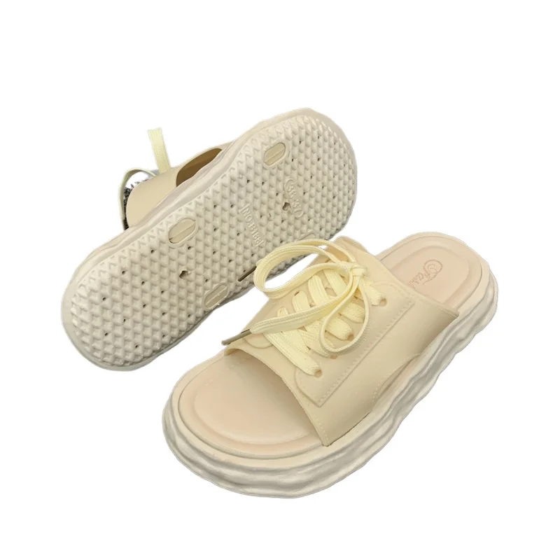 Women's PVC Platform Sandal Cute Water-Friendly Comfort Wedges for the Beach Casual Wea Lightweight Slip-On Flip Flops Versatile