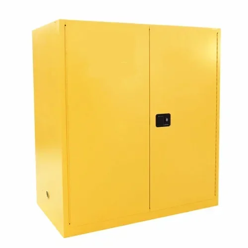 

Two Layers Steel Flammable Storage Cabinet Chemistry Lab Yellow Flammable Safety Cabinet