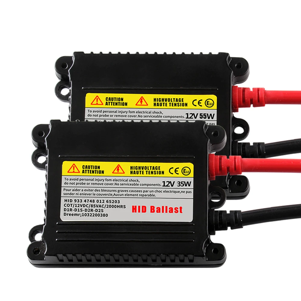 Slim HID Ballast 55W Direct Direct Current 12V HID Xenon Ballast Replacement For H1 H3 H7 H8 H11 9005 9006 Xenon Bulbs