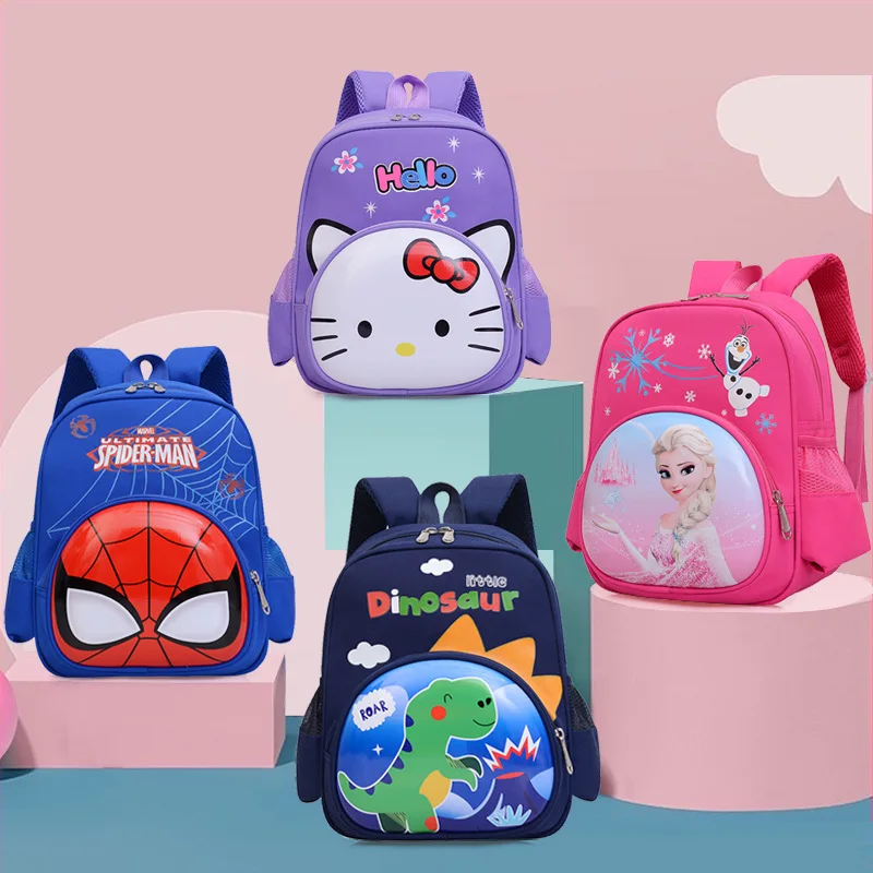 Aoger Anime Spiderman Design Backpack Disney Girls Boys Primary Children School Bag Kids Kindergarten Backpack Travel