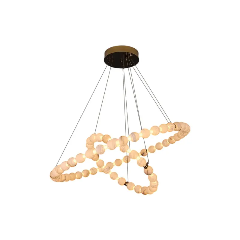 Marble Art Gold Chrome Black 2026 Chandelier Lighting Hanging Lamps Alabaster Lustre Suspension Luminaire Lampen For Living Room
