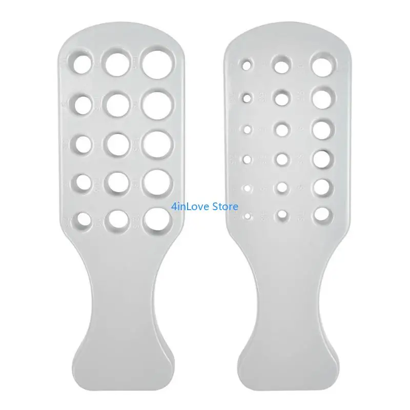 T4MD 2pcs/Set Plastikdraht -Drawplate Metallnetz -Ziehplatte Schmuckwerkzeuge für Halskette