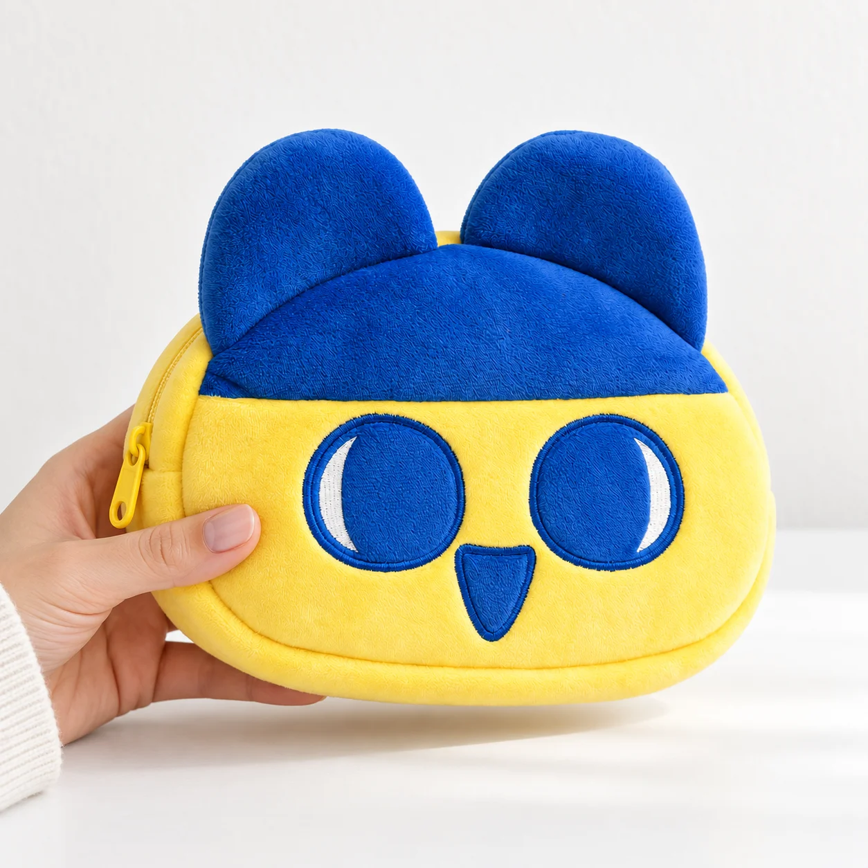 Tamagotchi Fun Park Mametchi Storage Bag Plush Organizer Pouch Cute Zipper Cosmetic Case Travel Accessories Holder Portable