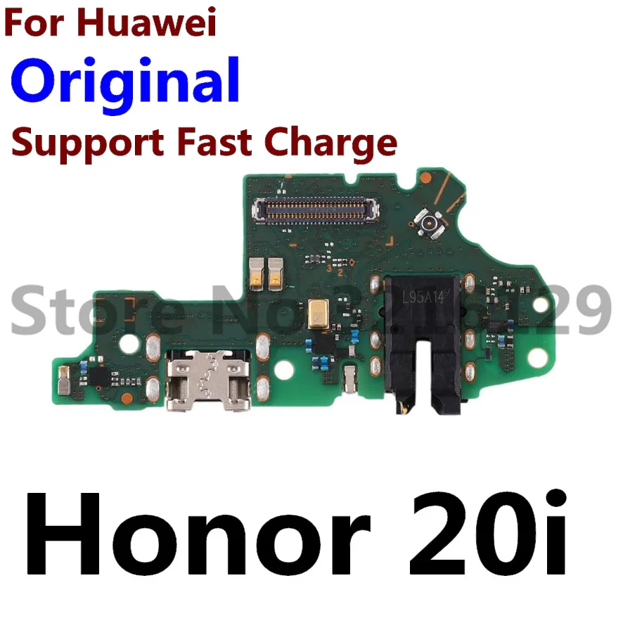 100% Original USB Charge Port Jack Dock Connector Charging Board Flex Cable For Huawei Honor 8 9i 9 Lite 10 20 Pro 20i 8c 8X Max