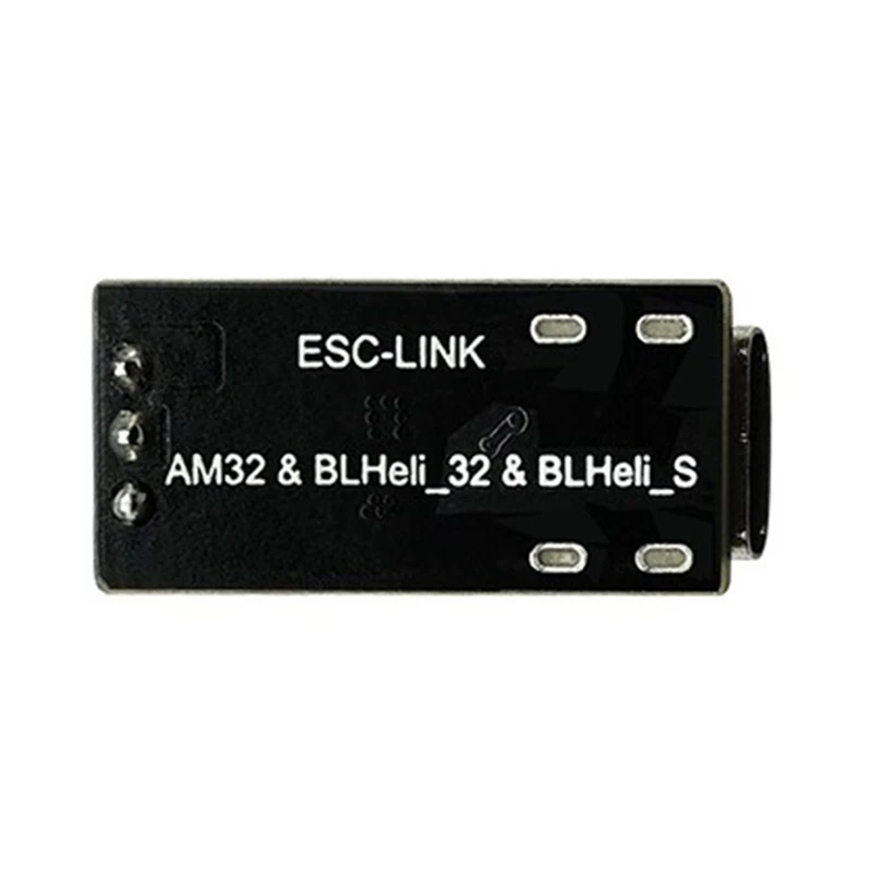 Sequre ESC-LINK อัปเกรดเฟิร์มแวร์ ESC สำหรับ2670 blheli 32เฟิร์มแวร์และเฟิร์มแวร์ AM32ตัวควบคุมความเร็วอิเล็กทรอนิกส์1ชิ้นสีดำ